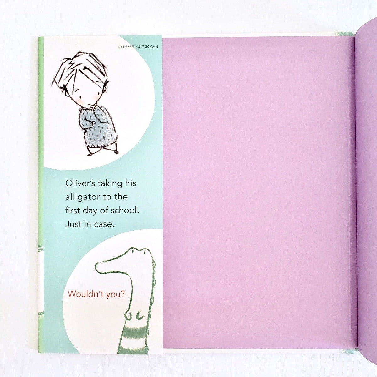 Oliver and his Alligator inside cover