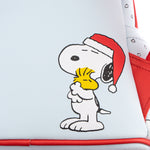 Loungefly Snoopy and Woodstock Christmas mini backpack Snoopy graphic on back