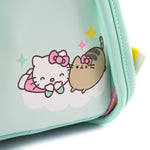 Loungefly Hello Kitty Pusheen Rainbow and Balloons mini backpack graphic on back