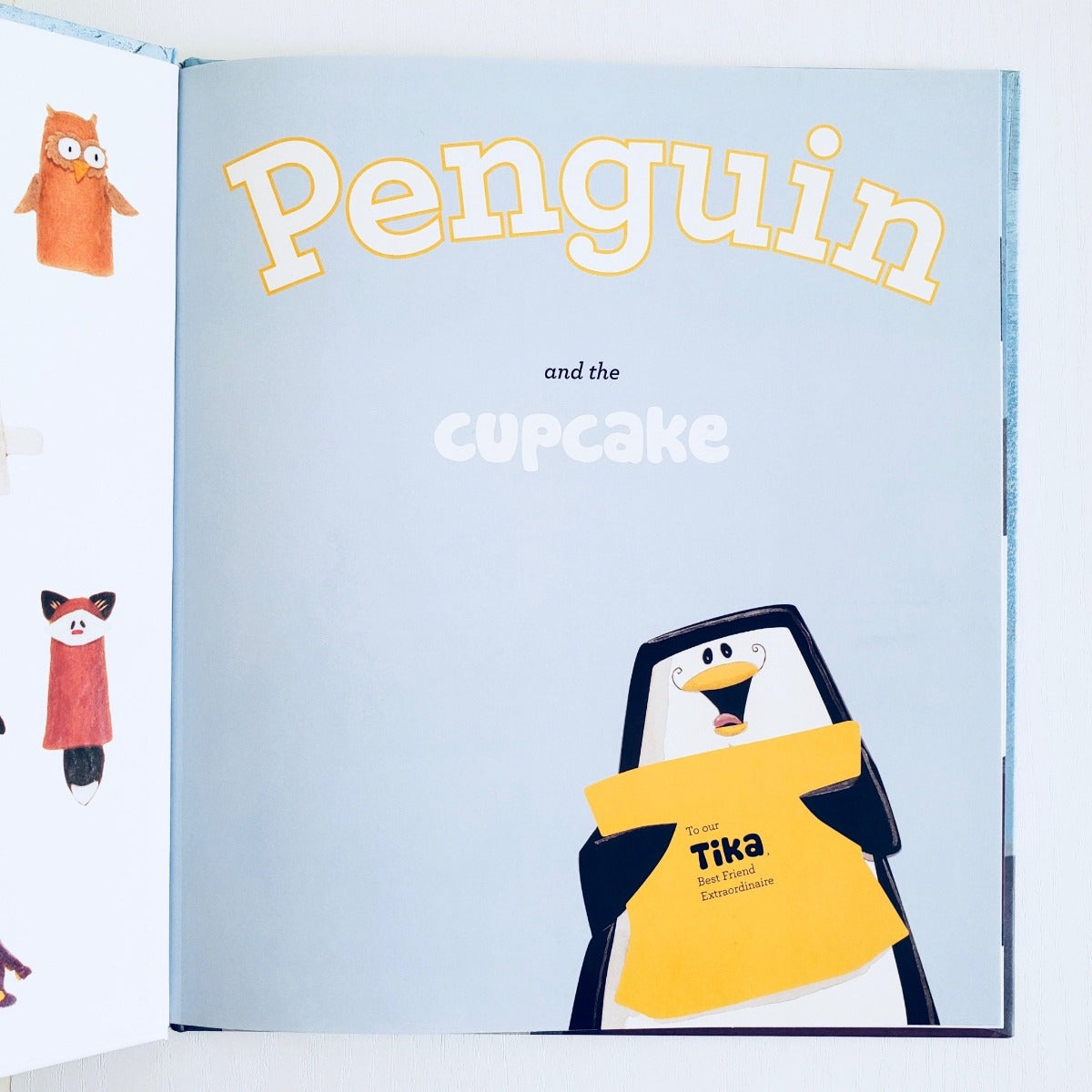 Penguin and the Cupcake inside cover
