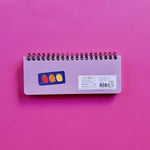 korean stationery weekly scheduler light purple back cover