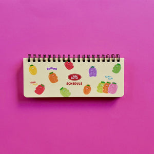 korean stationery weekly scheduler yellow front cover