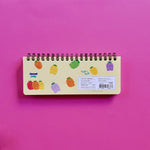 korean stationery weekly scheduler yellow back cover