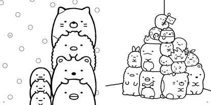 san-x sumikko gurashi japanese coloring book inside page