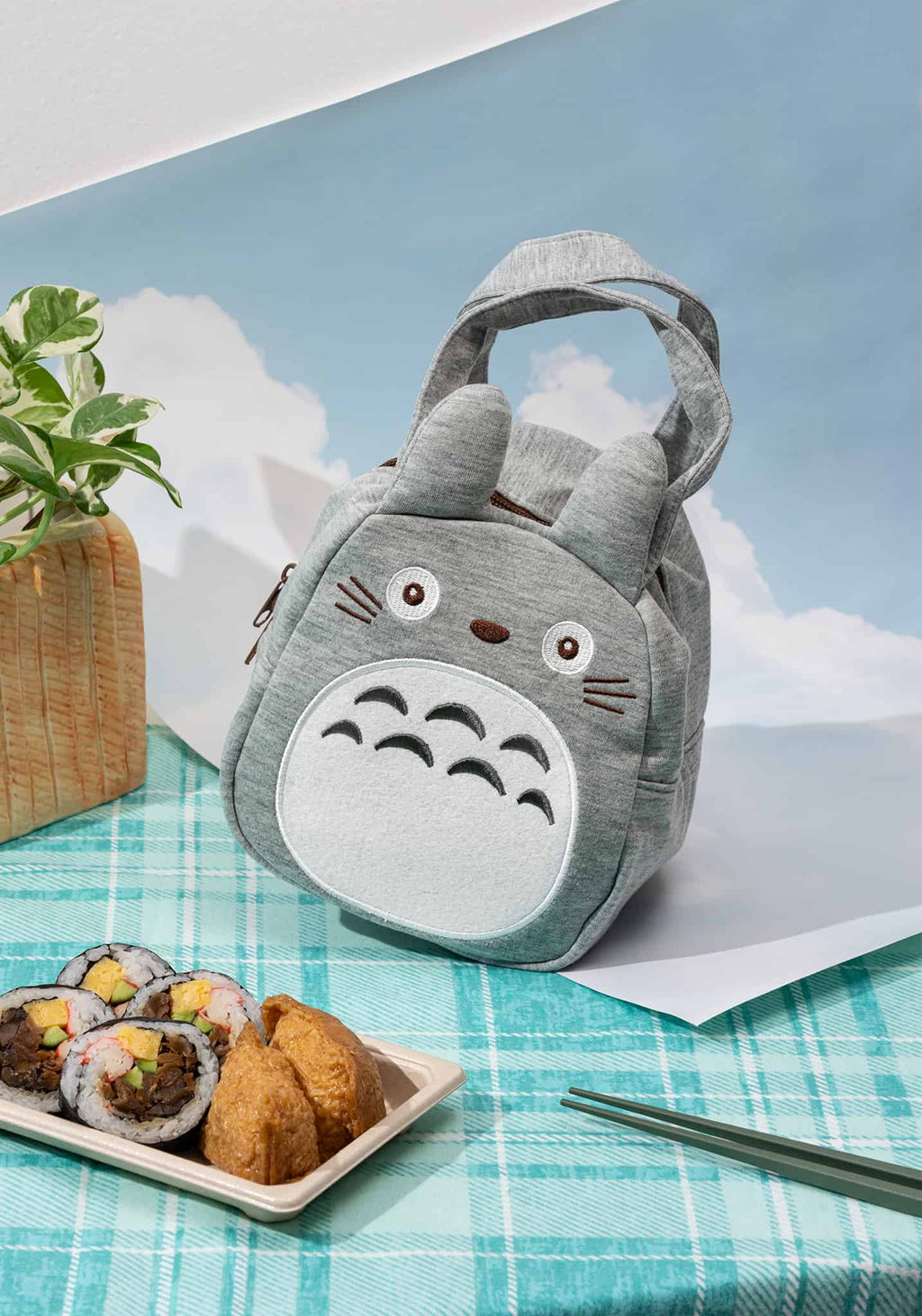 My Neighbor Totoro: Gray Die Cut Lunch Bag