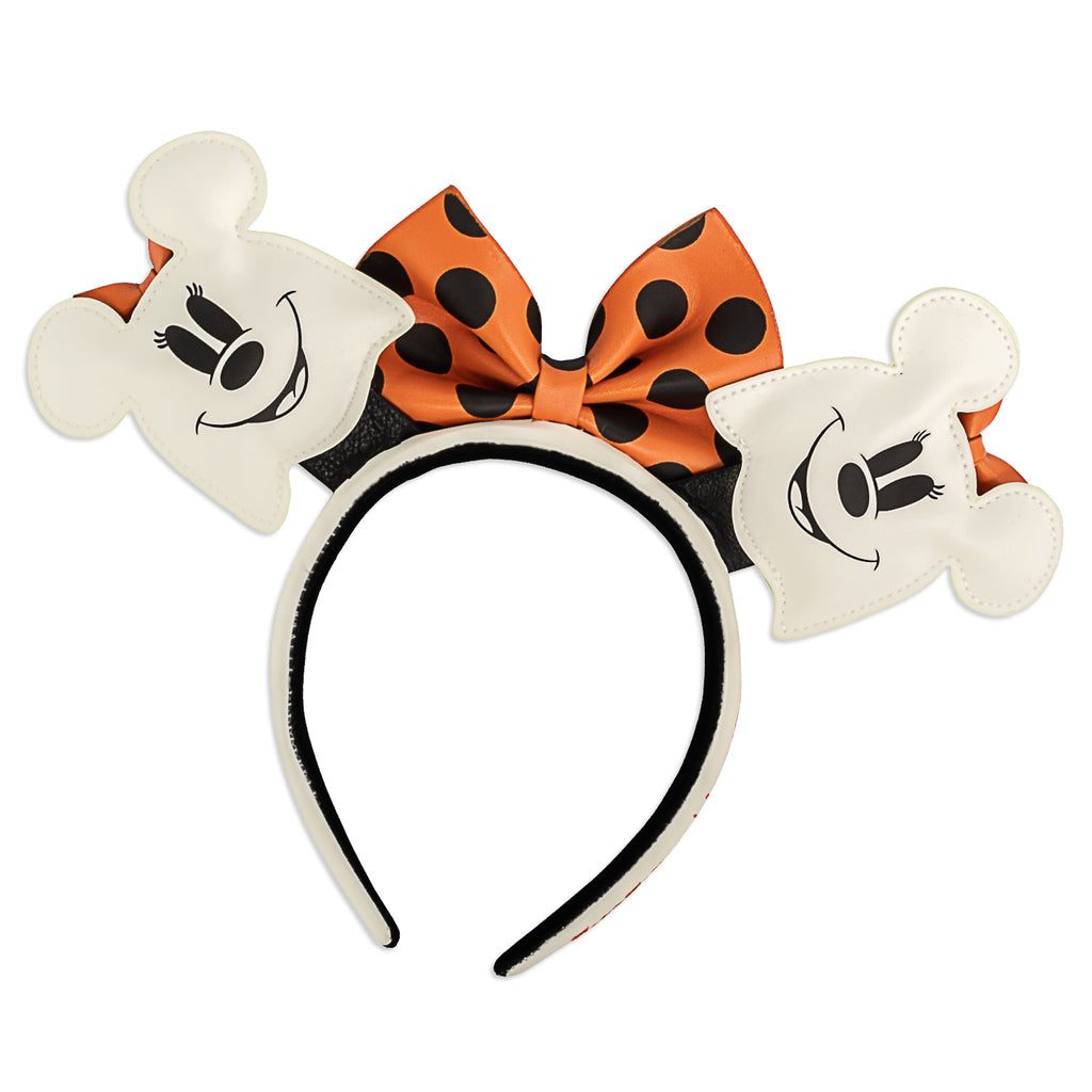 Loungefly x Disney Minnie Mouse Ghost Glow in the Dark Ears Headband