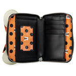 loungefly minnie mouse glow in the dark wallet interior