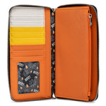 loungefly disney spooky mickey and minnie mouse candy corn all over print wallet interior view