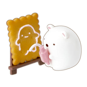 Japanese Re-Ment Sumikko Gurashi Homemade Sweets Blind Box series Shirokuma Icing a Cookie