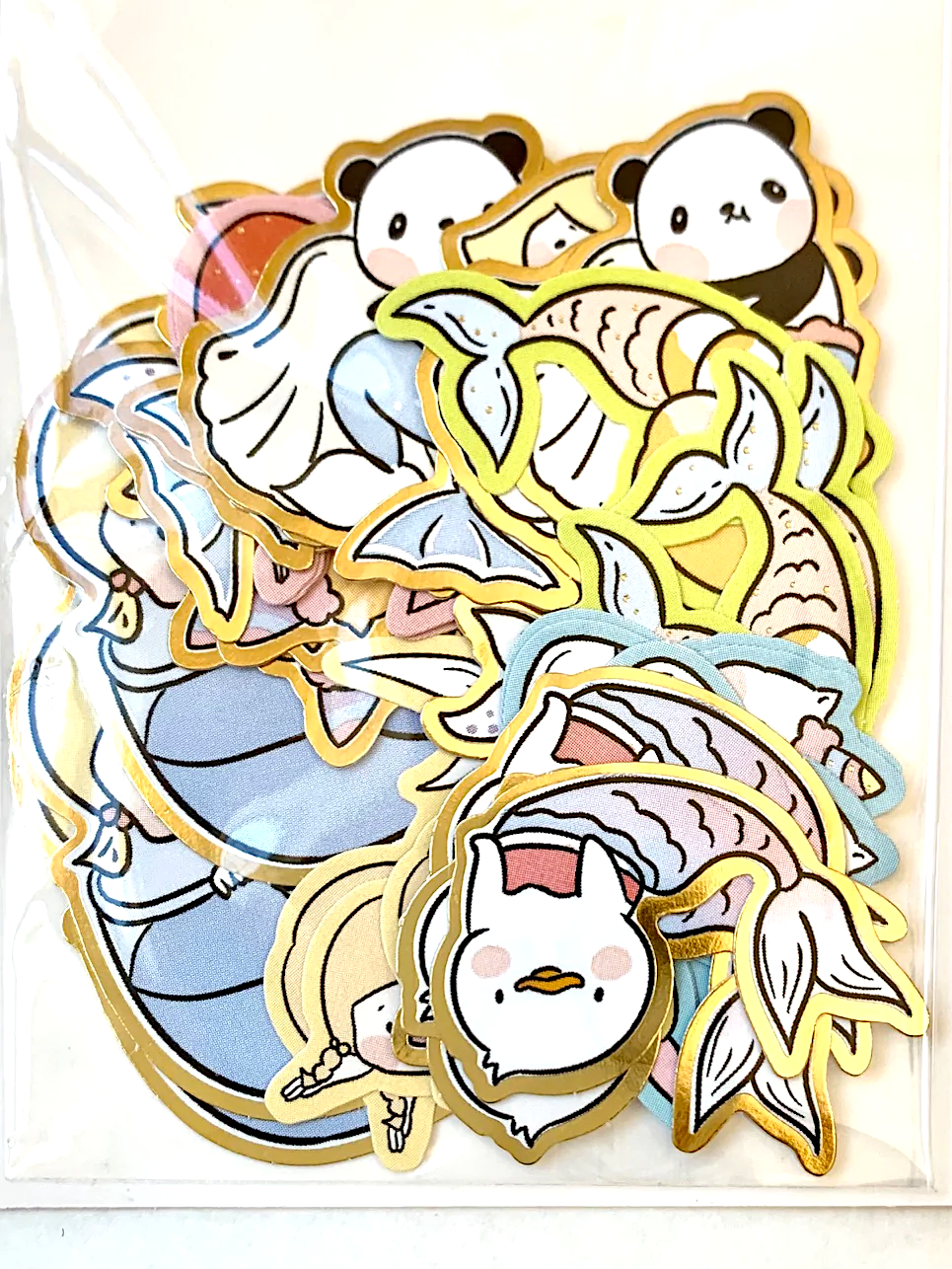 Nekoni Stickers: Boba Pack of Mermaids
