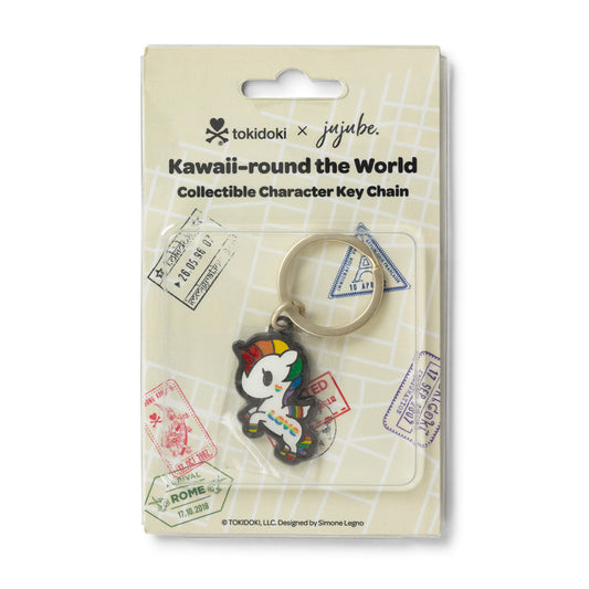 Tokidoki Kawaii Round the World Rainbow Unicorno Keychain
