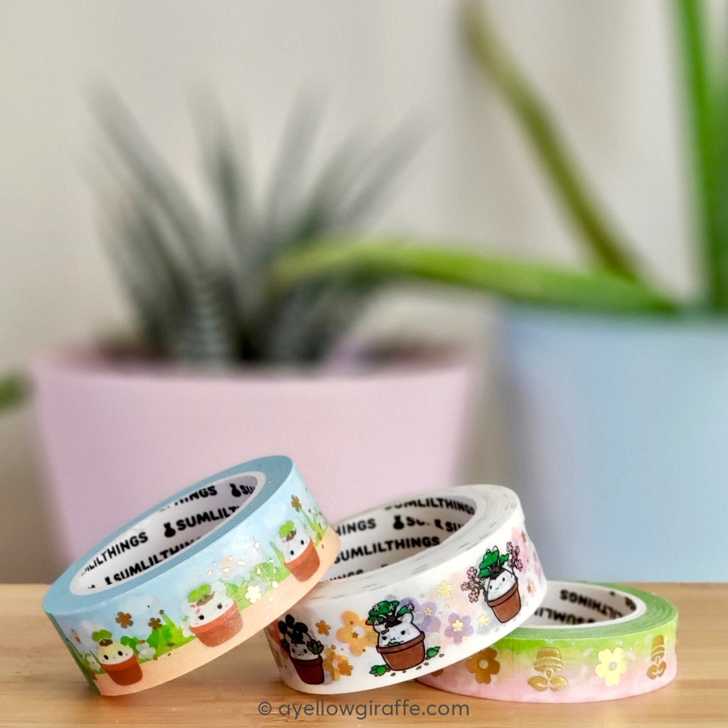 Lil Greenhouse Washi Tapes Holo Gold Foil - Set Of 3 Washi Tape