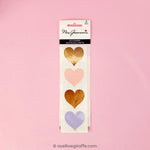 rose gold, pink, lavender mrs. grossman's large heart stickers