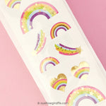 mrs. grossman's starry rainbows stickers closeup