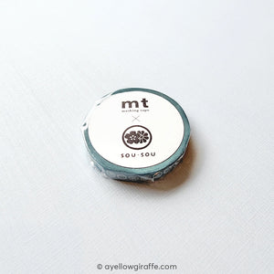 Mt X Sousou Washi Tape: Floral Embroidery Stationery