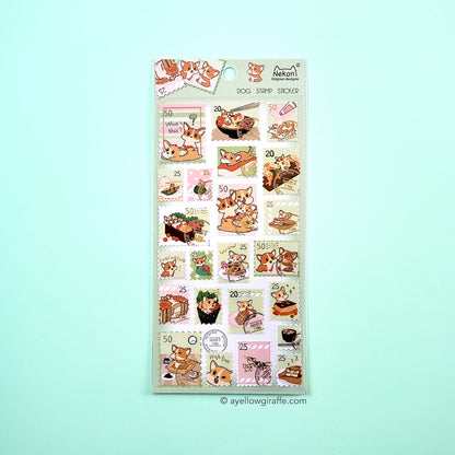 Nekoni Stickers: Corgi Dog Stamps