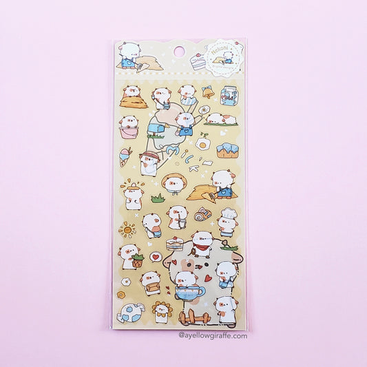 Nekoni Stickers: Cow Farm