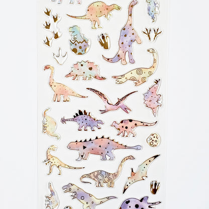 Nekoni Stickers: Crystal Gel Dinosaurs