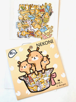 Nekoni Stickers: Hat Pack of Giraffes