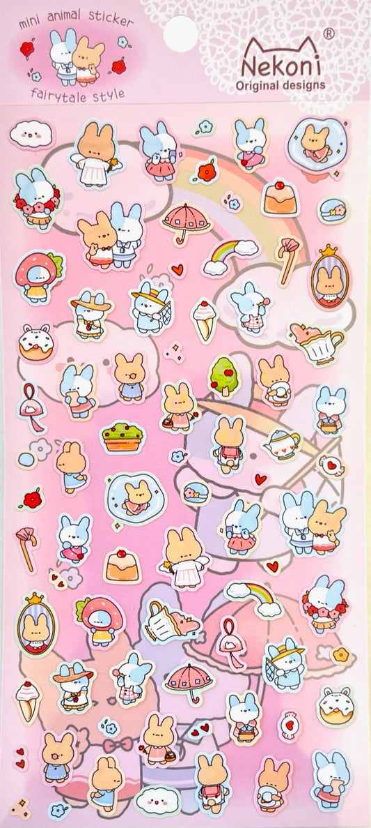 Nekoni Stickers: Mini Bunnies