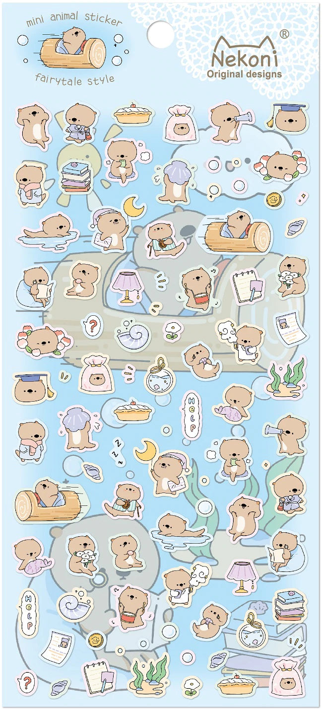 Nekoni Stickers: Mini Otter