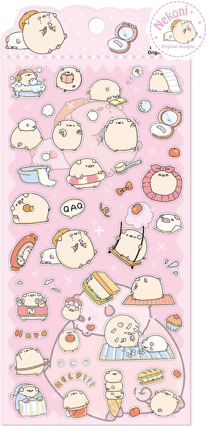 Nekoni Stickers: Pigs