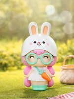 POP MART Momiji Explore Series Bunnie character in a picnic scene