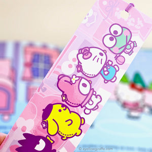 Pastel Hello Sanrio bookmark closeup