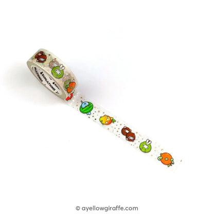Splash Of Fruits Washi Tapes Gold Foil - Set 7 Washi Tape