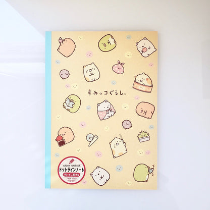 kawaii japanese stationery | san-x sumikko gurashi line ruled notebook (front cover)