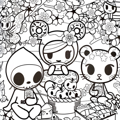 tokidoki coloring book sakura inside page