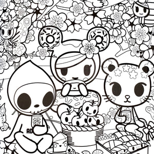 tokidoki coloring book sakura inside page