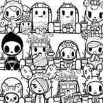 tokidoki coloring book movie theatre inside page