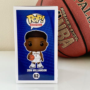 Funko POP! NBA New Orleans Pelicans Zion Williamson 62 (box side)