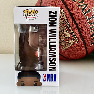 Funko POP! NBA New Orleans Pelicans Zion Williamson 62 (box side)